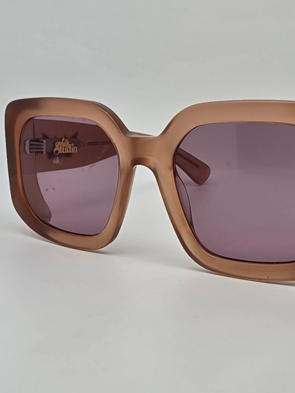 Vulk Studio Channel C2 Translucent Carmel Brown Frame Brown CR39 Lens Sunglasses